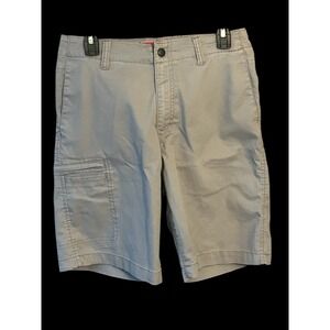 Lee Dungarees Mens Cargo Shorts Gray Size 30 Pockets Belt Loops‎